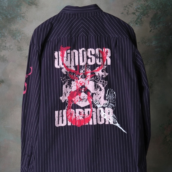 Ben Sherman DkBrown Pinstripe Buck Windsor Warrior - Picture 3 of 8